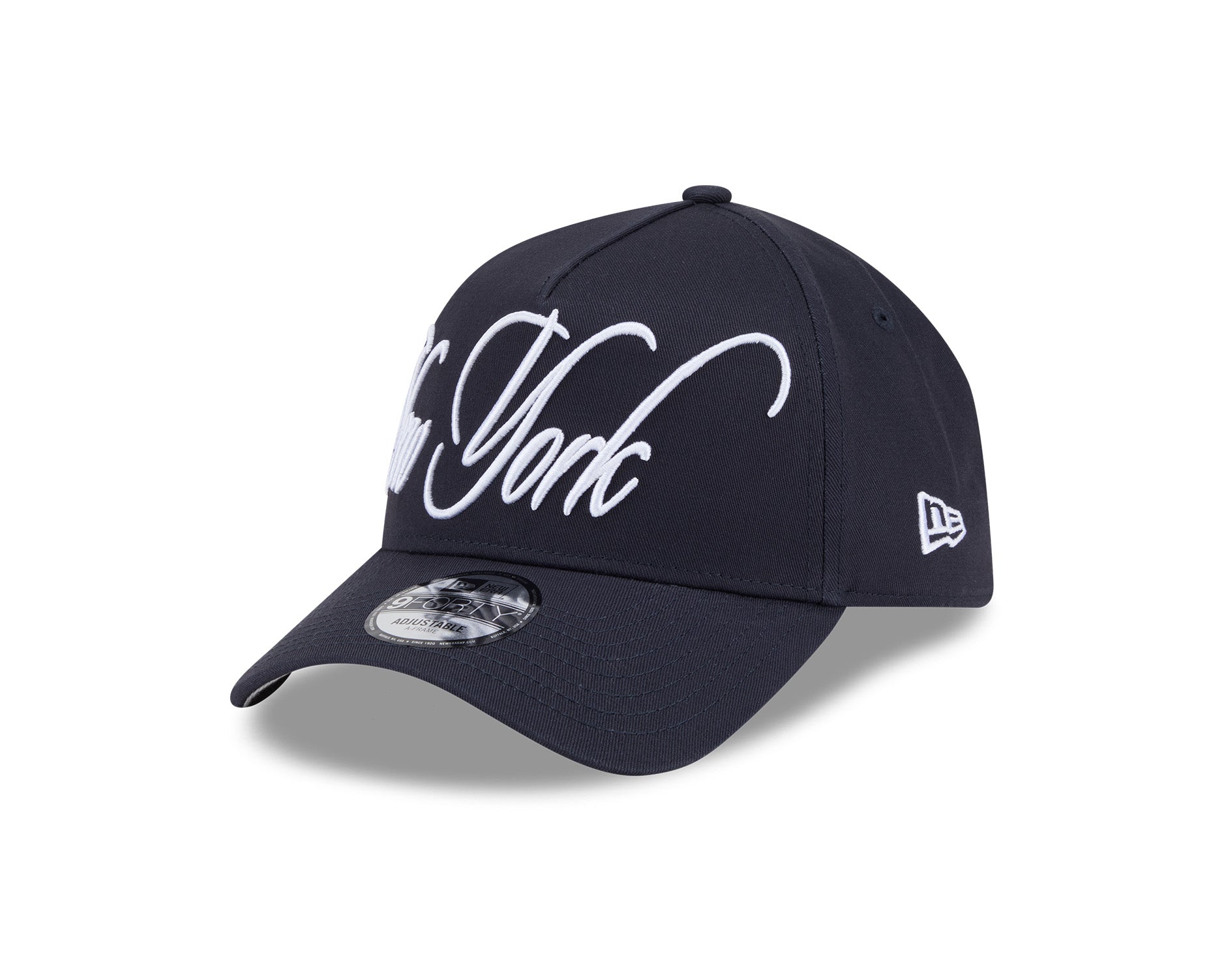 New Era 9Forty A-Frame MLB Calligraphic New York Yankees Navy