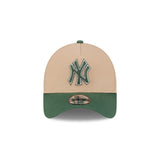 New Era 9Forty A-Frame MLB Camel 2Tone World Series New York Yankees Pine Green