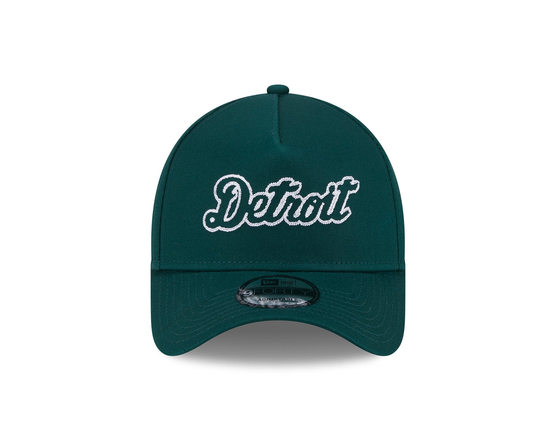 New Era 9Forty A-Frame MLB Chainstitch Script Detroit Tigers Dark Green