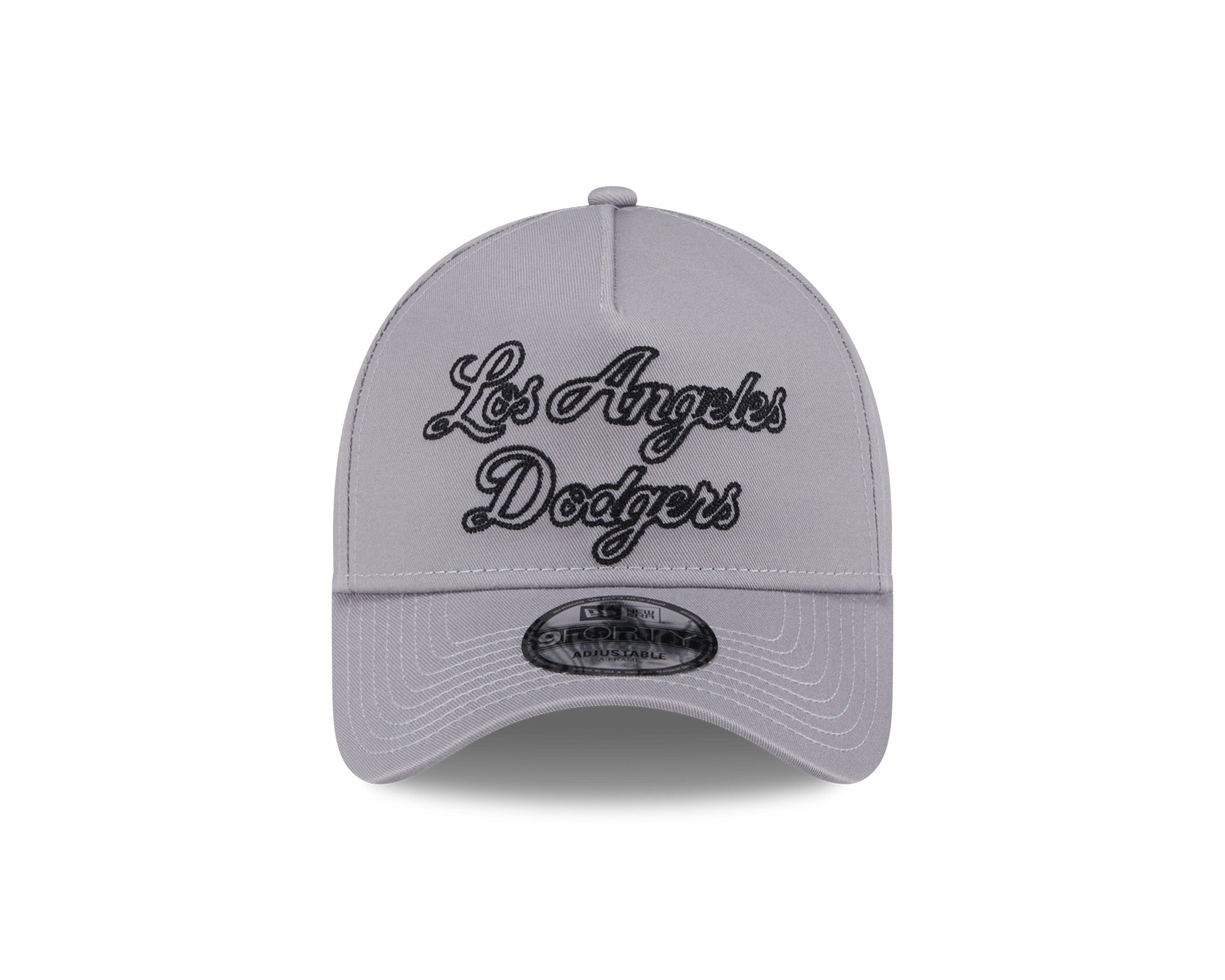 New Era 9Forty A-Frame MLB Chainstitch Script Los Angeles Dodgers Graphite
