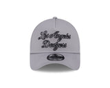 New Era 9Forty A-Frame MLB Chainstitch Script Los Angeles Dodgers Graphite