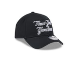 New Era 9Forty A-Frame MLB Chainstitch Script New York Yankees Black
