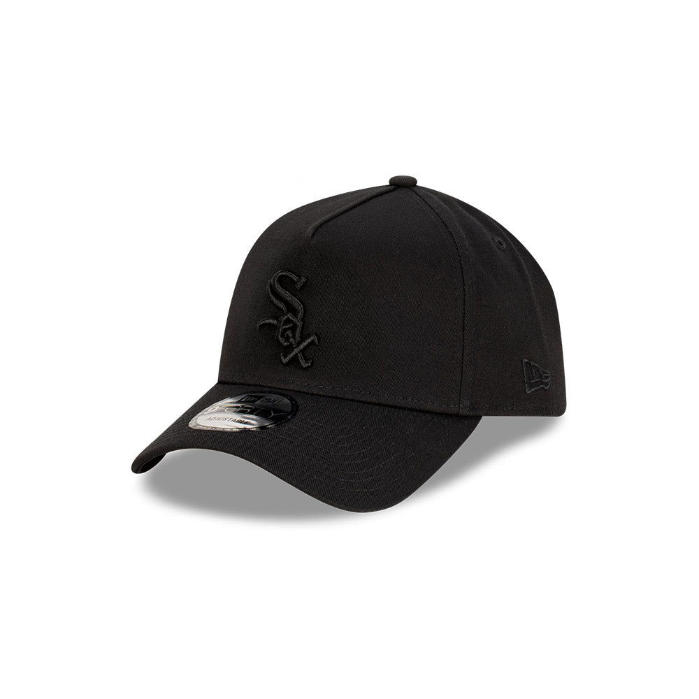 New Era 9Forty A-Frame MLB Chicago White Sox Black on Black