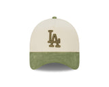 New Era 9Forty A-Frame MLB Chrome Cord Los Angeles Dodgers Chrome White/Olive
