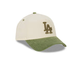 New Era 9Forty A-Frame MLB Chrome Cord Los Angeles Dodgers Chrome White/Olive