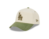 New Era 9Forty A-Frame MLB Chrome Cord Los Angeles Dodgers Chrome White/Olive