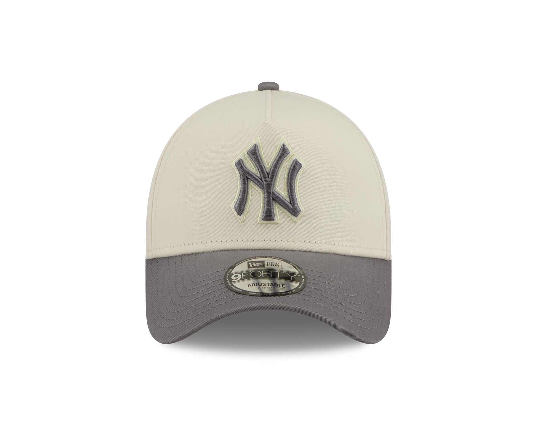 New Era 9Forty A-Frame MLB Cockatoo New York Yankees Chrome White/Steel Grey