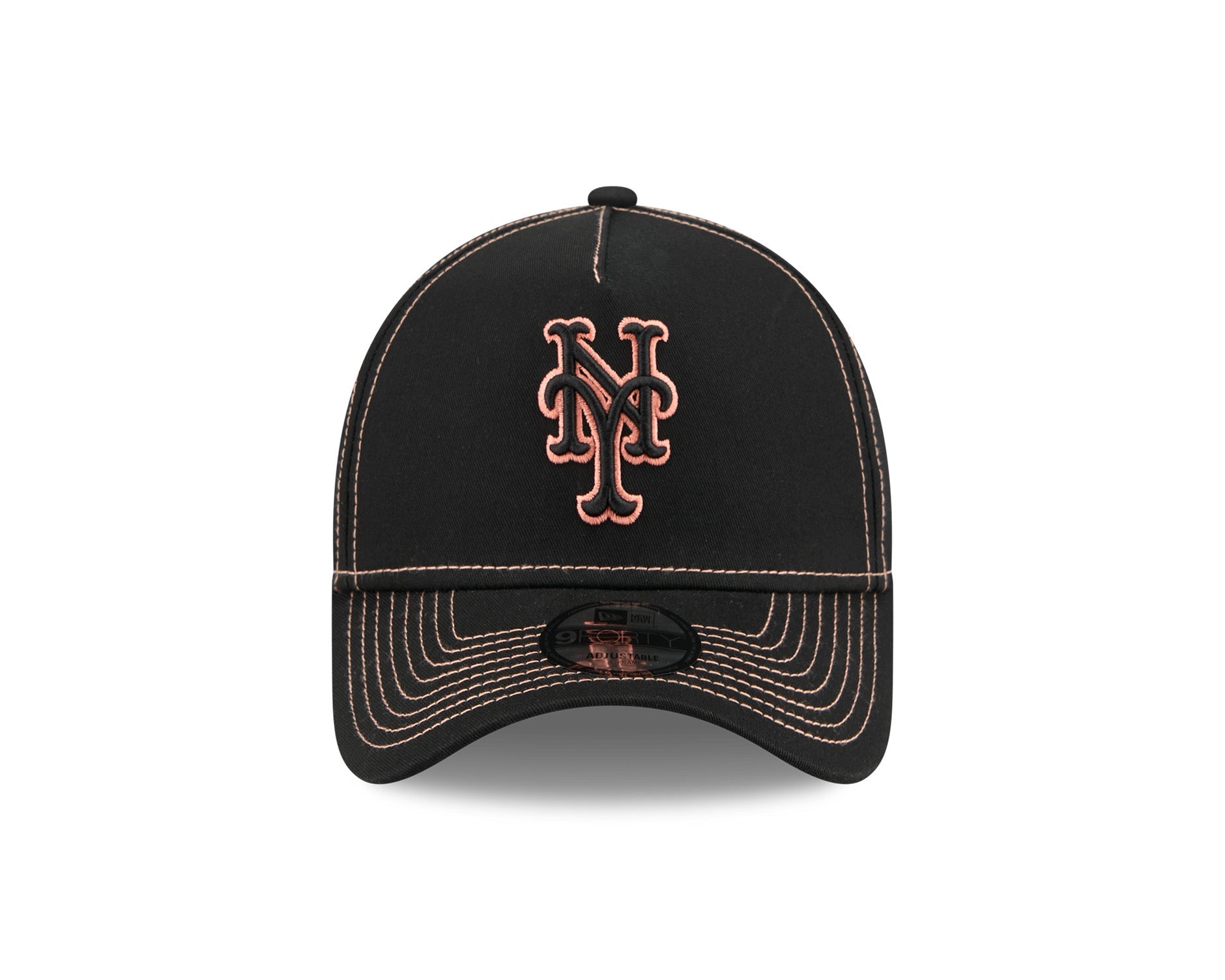New Era 9Forty A-Frame MLB Colour Contrast New York Mets Black/Orange