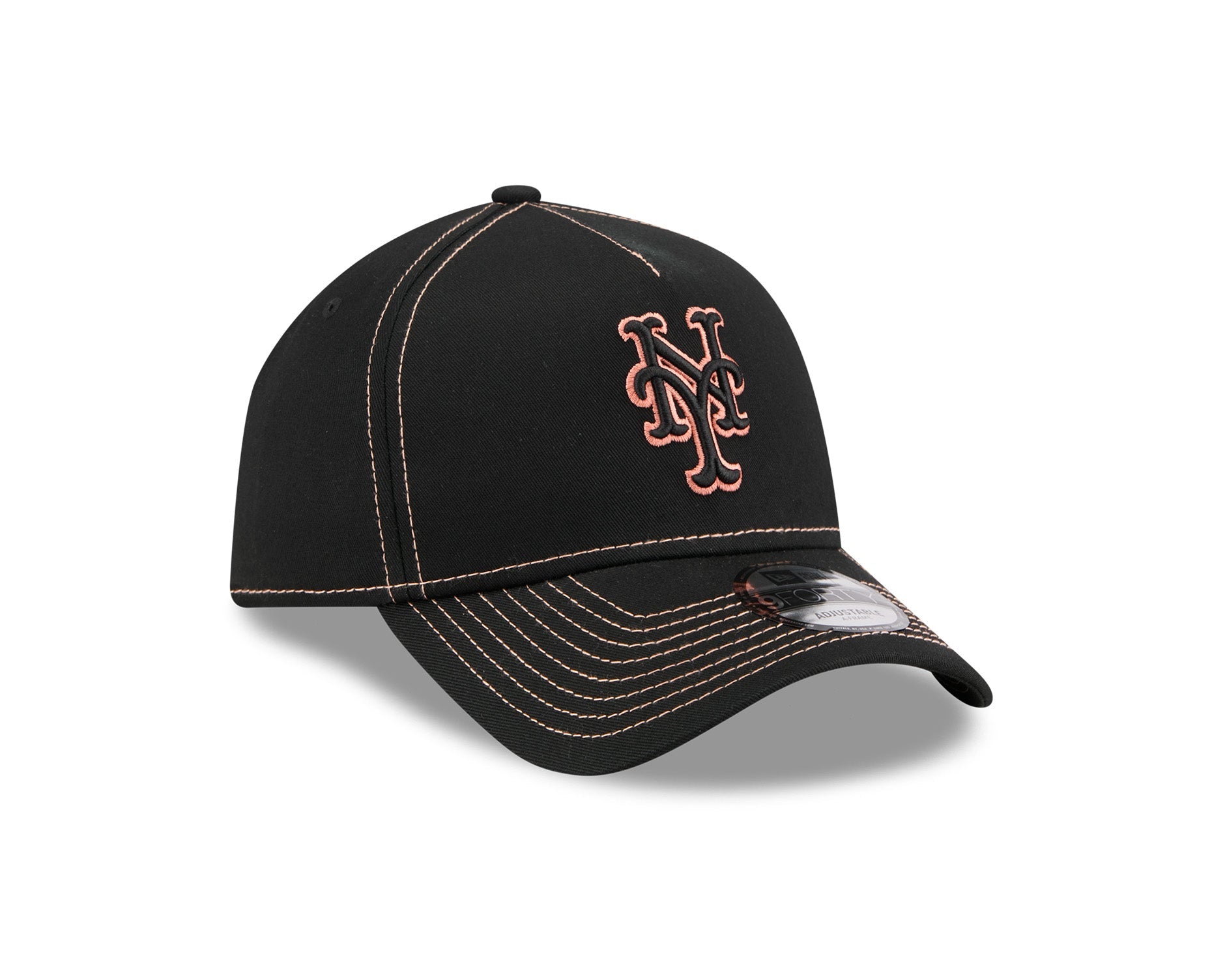 New Era 9Forty A-Frame MLB Colour Contrast New York Mets Black/Orange