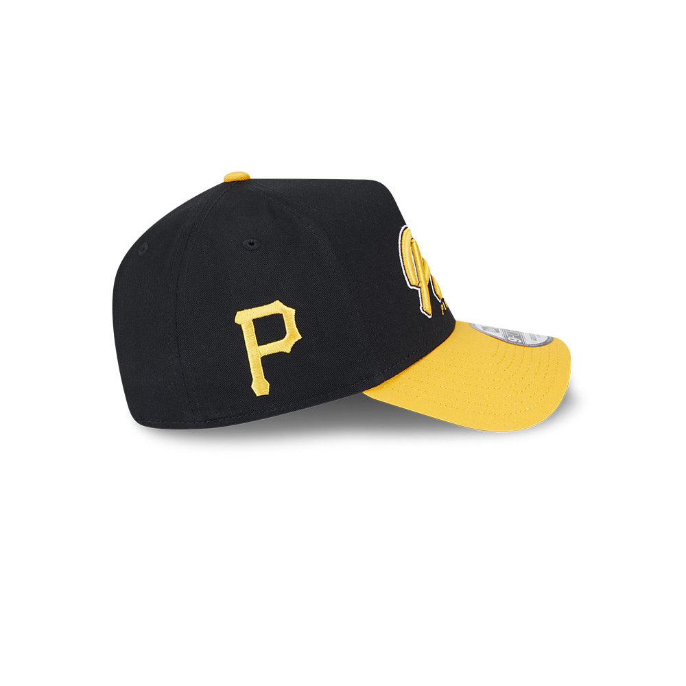 Pitsburgh Script Throwback New Era 9Forty A-Frame MLB Gothic Script Pittsburgh Pirates – Cap-Z ...