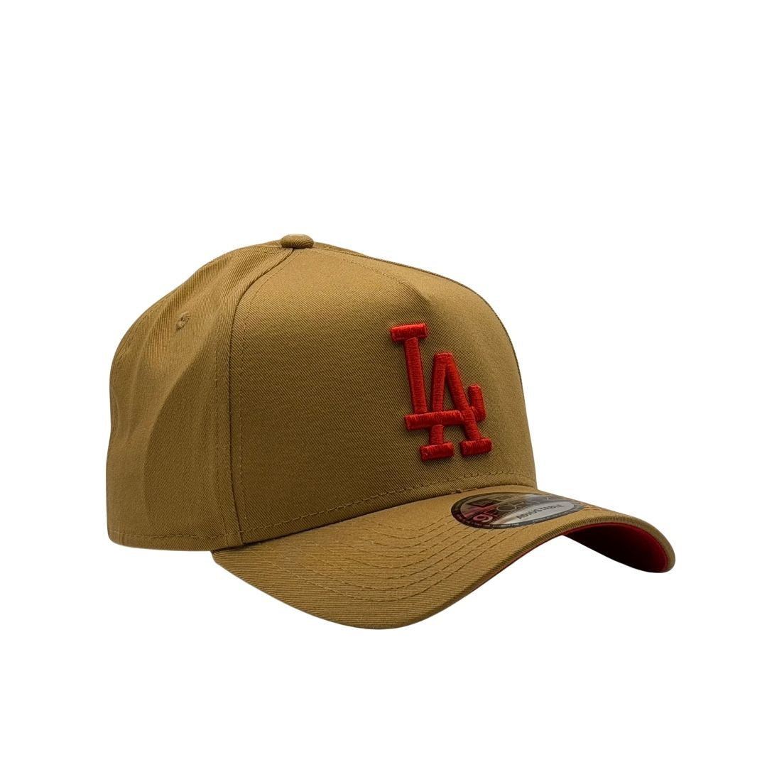 New Era 9Forty A-Frame MLB Los Angeles Dodgers Wheat/Scarlet