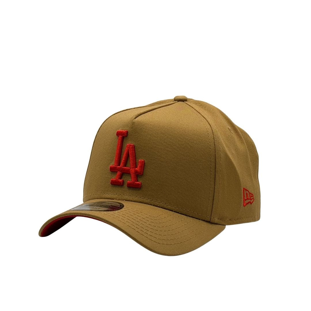 New Era 9Forty A-Frame MLB Los Angeles Dodgers Wheat/Scarlet