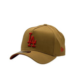 New Era 9Forty A-Frame MLB Los Angeles Dodgers Wheat/Scarlet