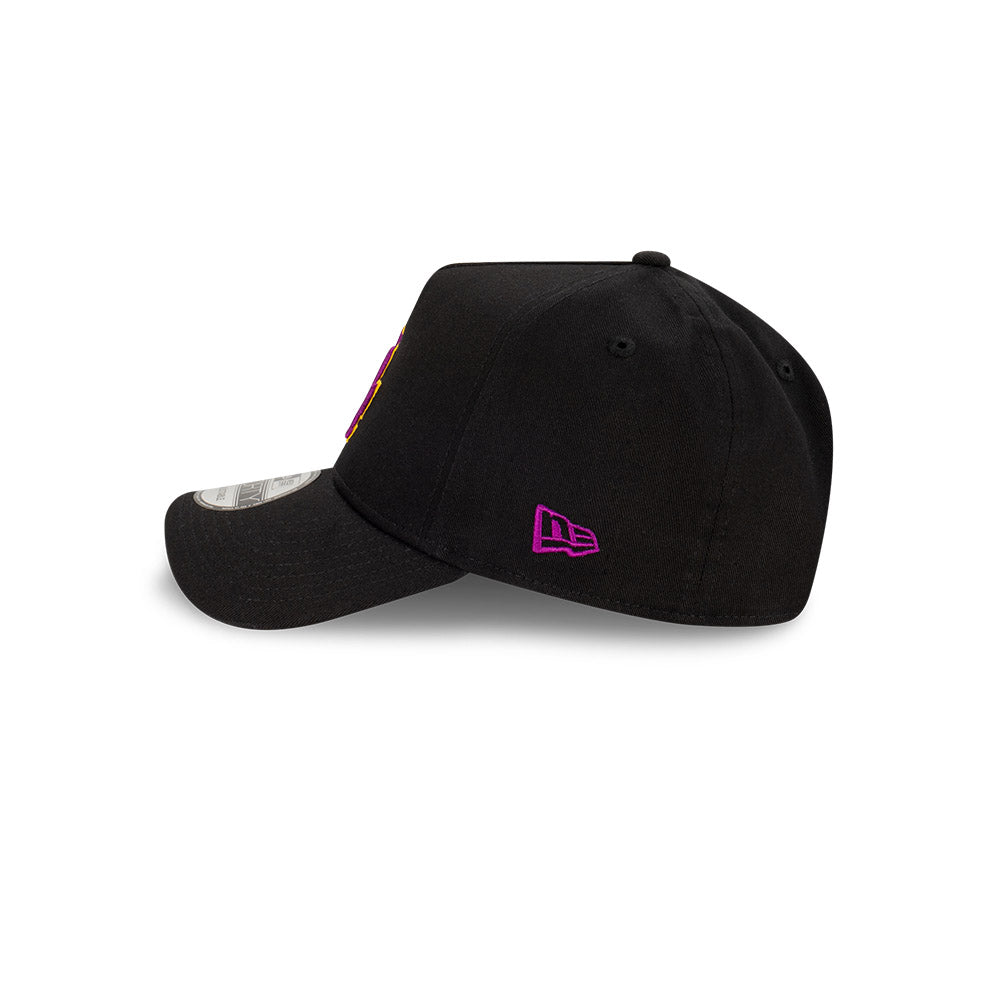 New Era 9Forty A-Frame MLB Passionfruit Los Angeles Dodgers Black