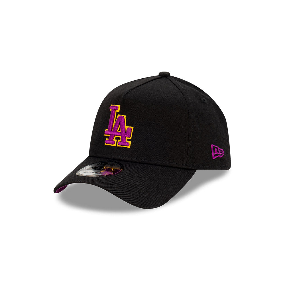 New Era 9Forty A-Frame MLB Passionfruit Los Angeles Dodgers Black