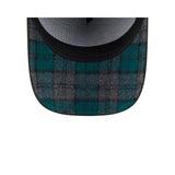 New Era 9Forty A-Frame MLB Plaid Infill Detroit Tigers Dark Seaweed