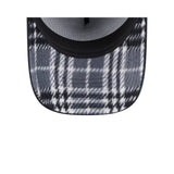 New Era 9Forty A-Frame MLB Plaid Infill Los Angeles Dodgers Black
