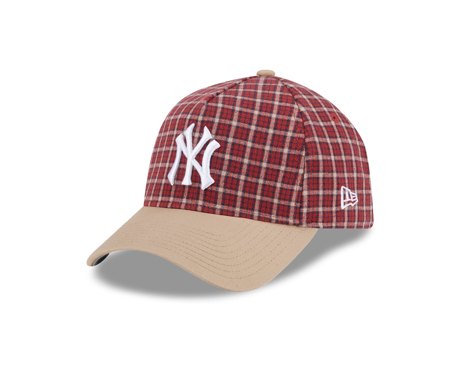 New Era 9Forty A-Frame MLB Plaid New York Yankees Camel