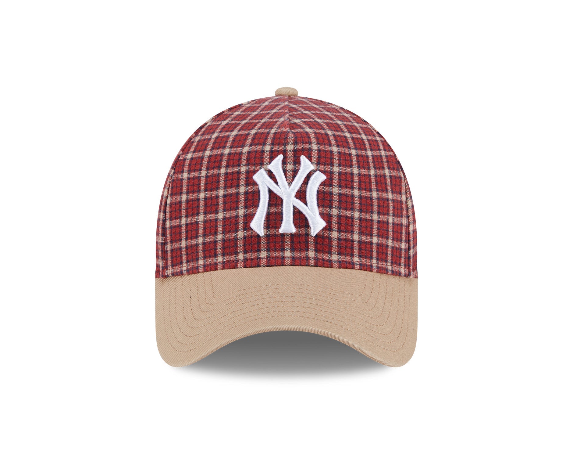 New Era 9Forty A-Frame MLB Plaid New York Yankees Camel