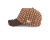 New Era 9Forty A-Frame MLB Plaid New York Yankees Walnut