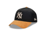 New Era 9Forty A-Frame MLB Premium Wheat New York Yankees Black