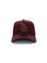 New Era 9Forty A-Frame MLB Pro-Lite Los Angeles Dodgers Maroon/Stone
