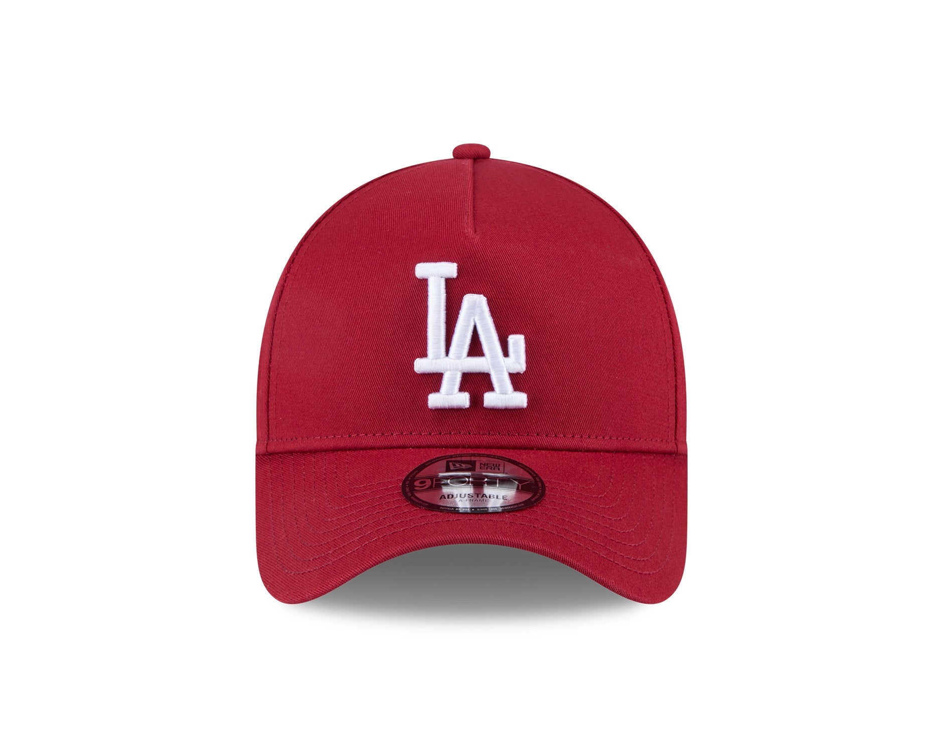 New Era 9Forty A-Frame MLB Seasonal Script Los Angeles Dodgers Hot Red