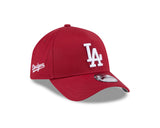 New Era 9Forty A-Frame MLB Seasonal Script Los Angeles Dodgers Hot Red