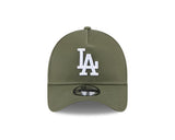 New Era 9Forty A-Frame MLB Seasonal Script Los Angeles Dodgers New Olive