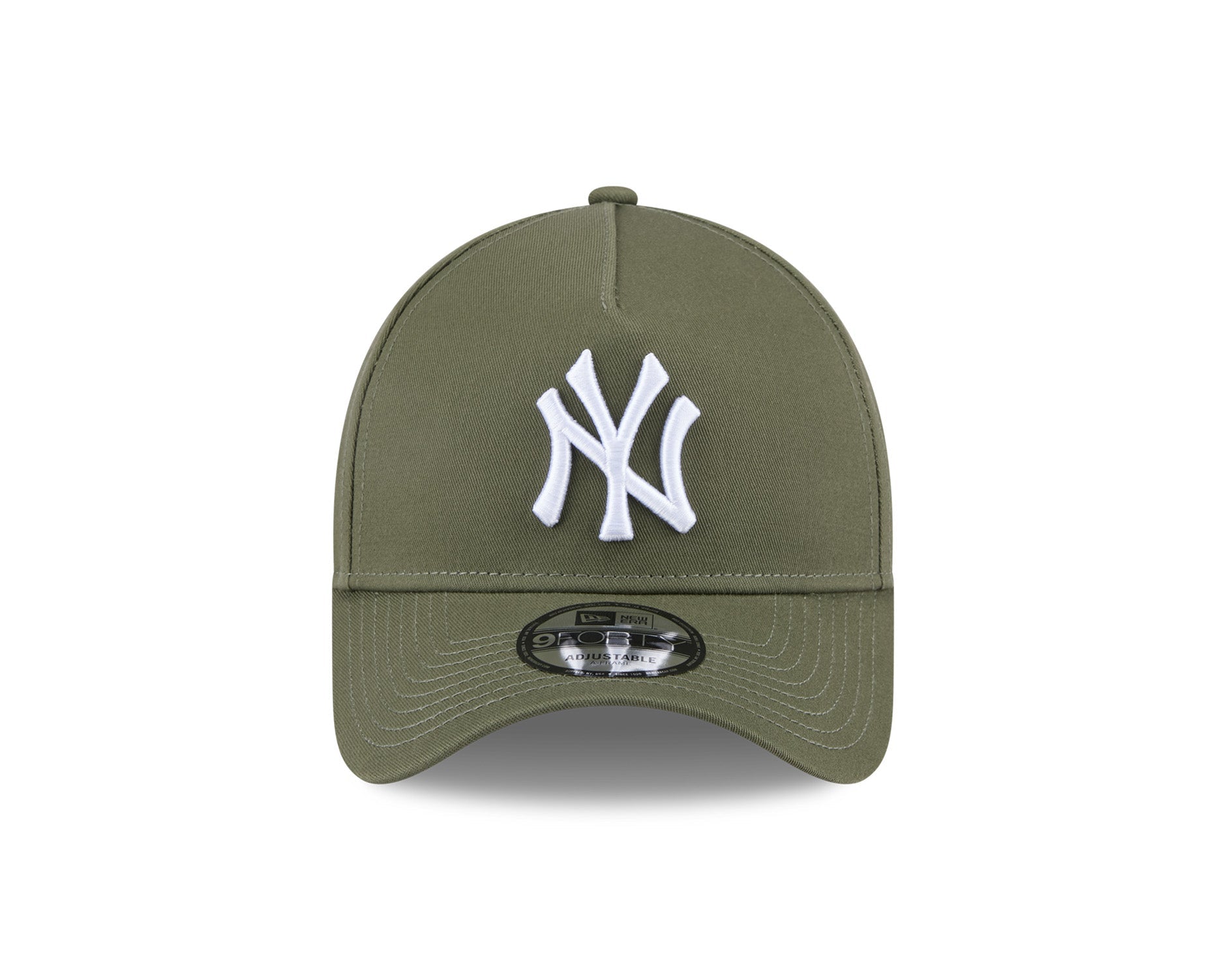 New Era 9Forty A-Frame MLB Seasonal Script New York Yankees New Olive