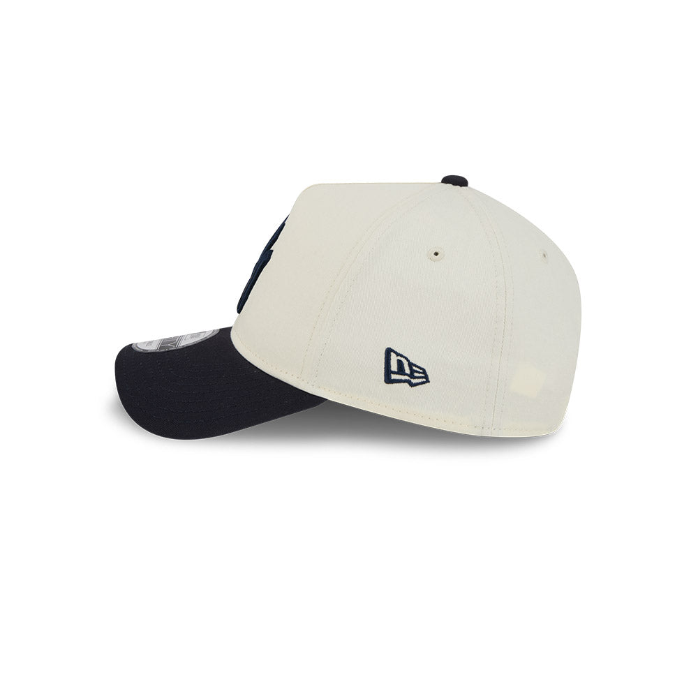 New Era 9Forty A-Frame MLB Side Script New York Yankees Chrome Navy