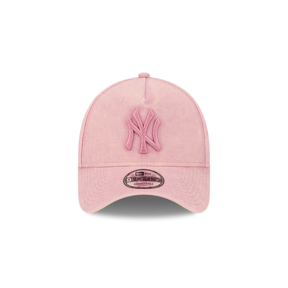 New Era 9Forty A-Frame MLB Snow Wash New York Yankees Cosmetic Pink