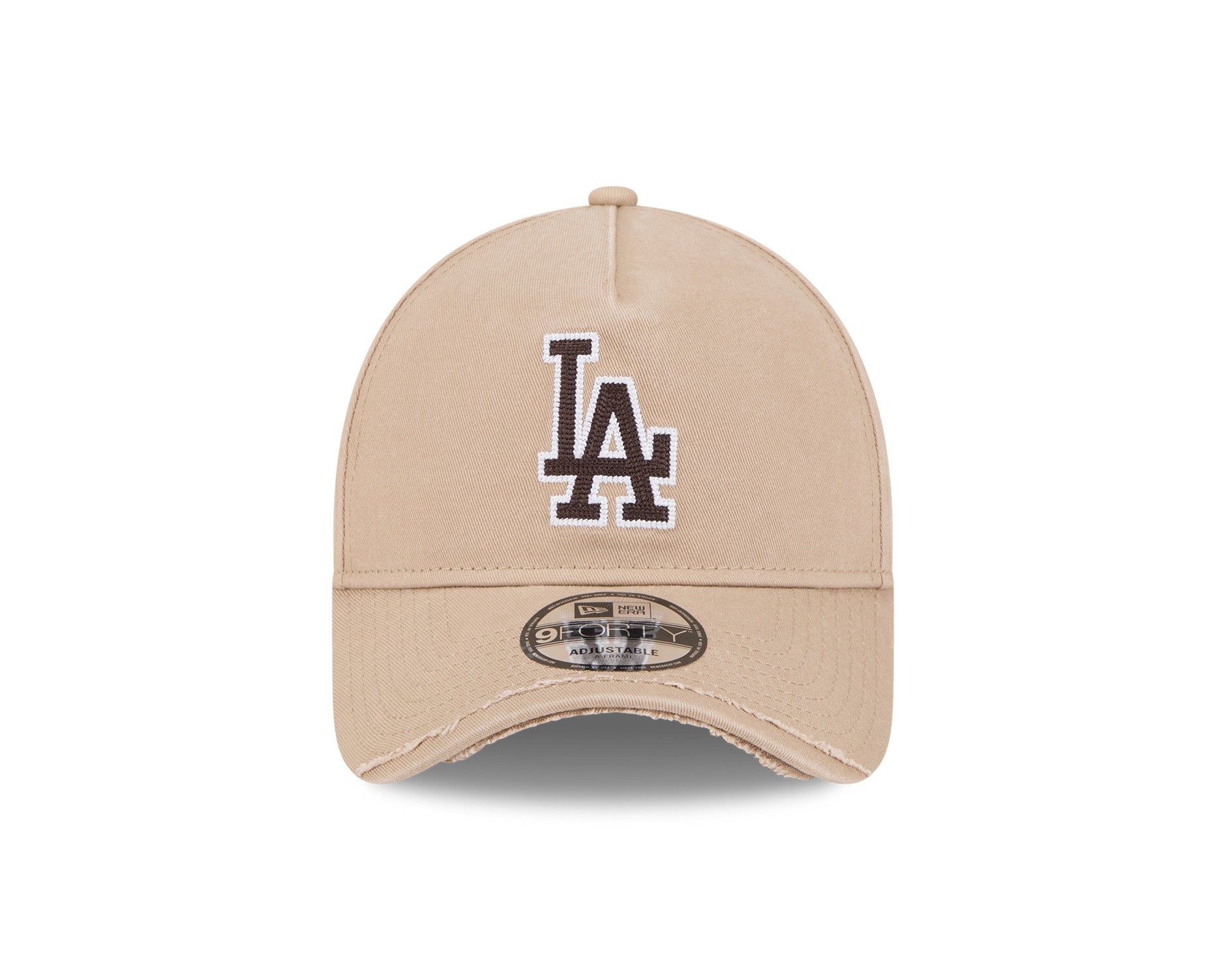 New Era 9Forty A-Frame MLB Visor Distress Los Angeles Dodgers Camel