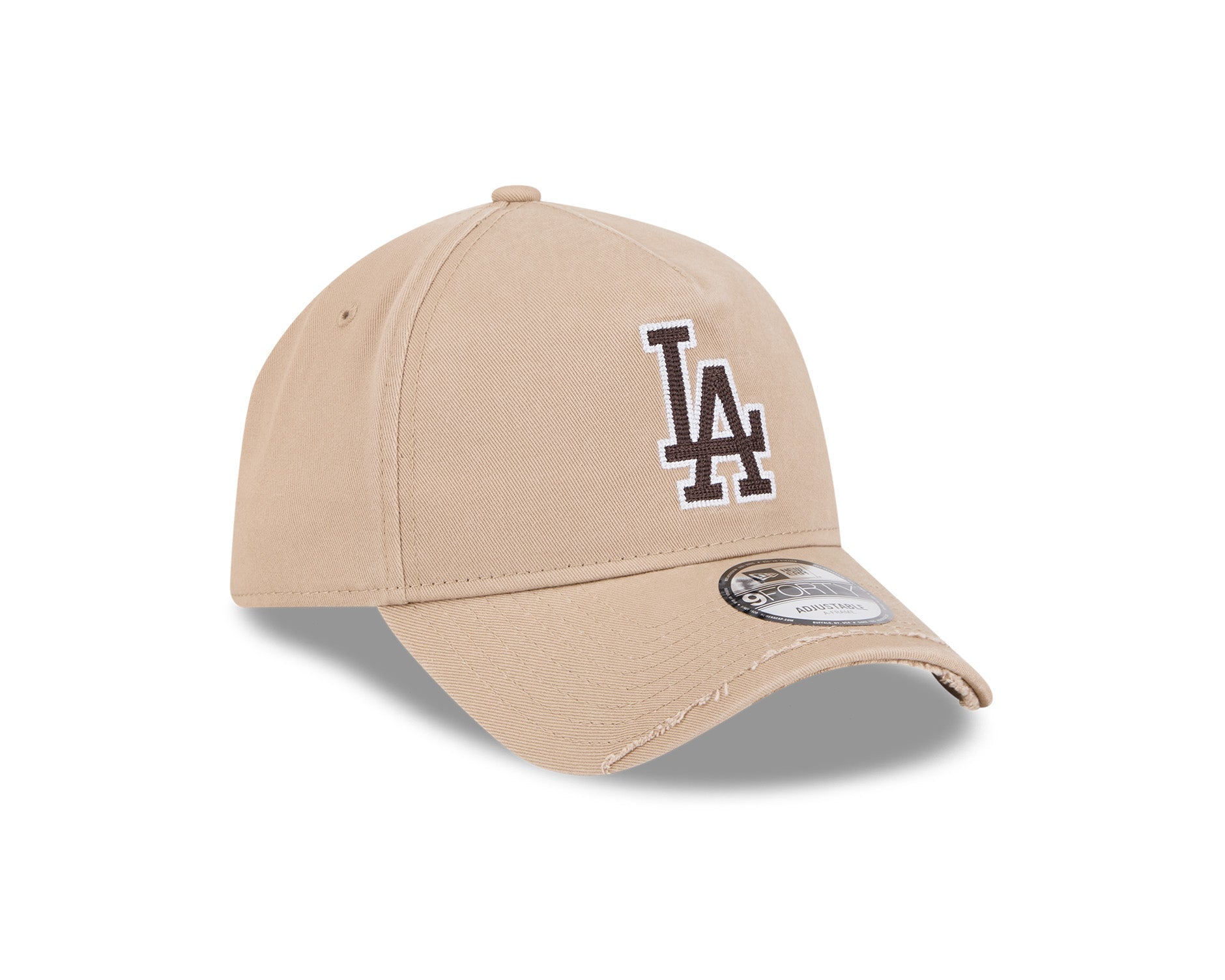 New Era 9Forty A-Frame MLB Visor Distress Los Angeles Dodgers Camel