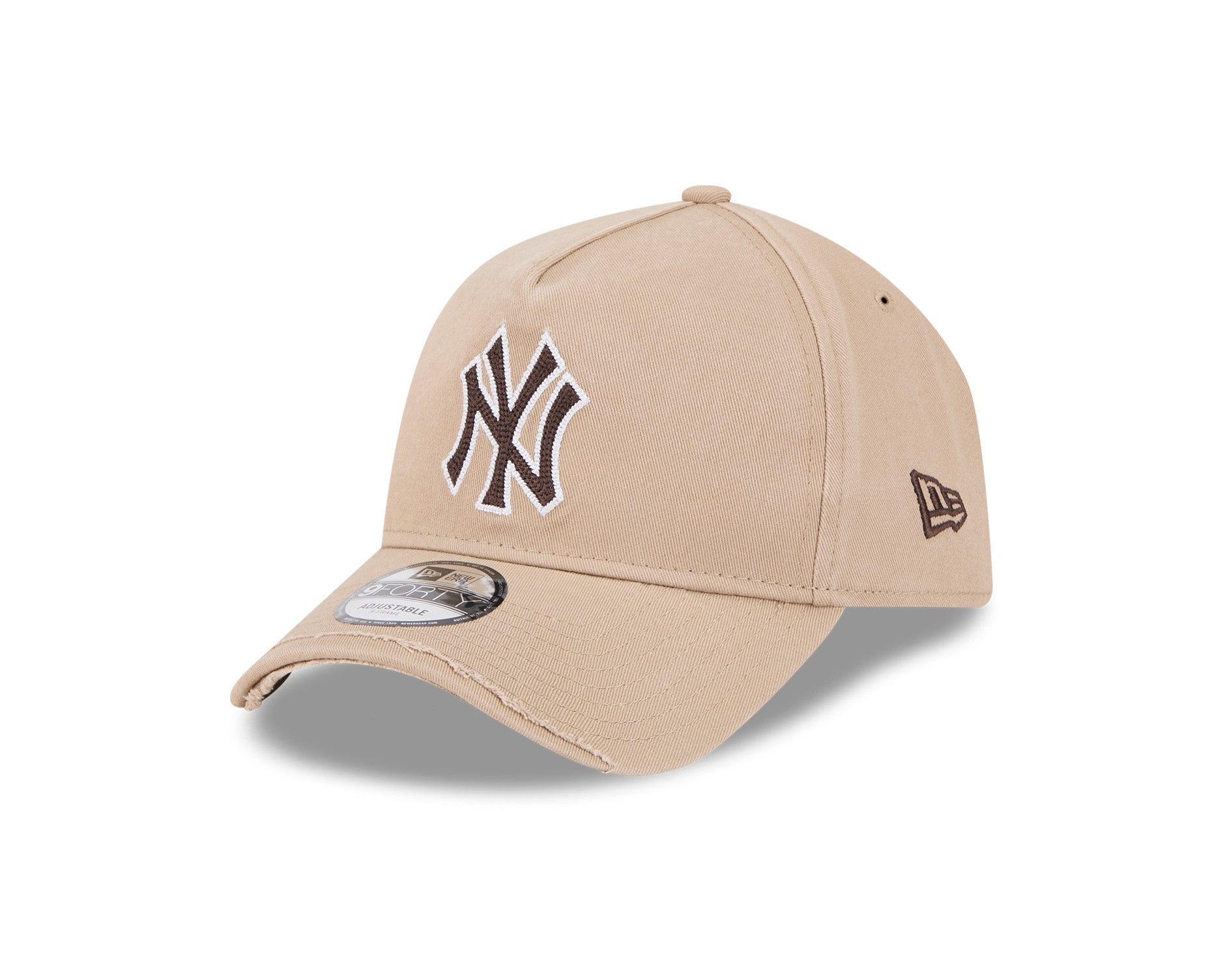 New Era 9Forty A-Frame MLB Visor Distress New York Yankees Camel