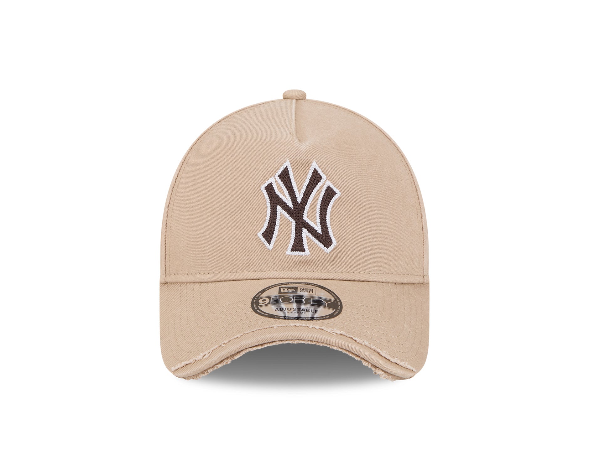 New Era 9Forty A-Frame MLB Visor Distress New York Yankees Camel