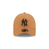 New Era 9Forty A-Frame MLB Washed Canvas Bronze New York Yankees