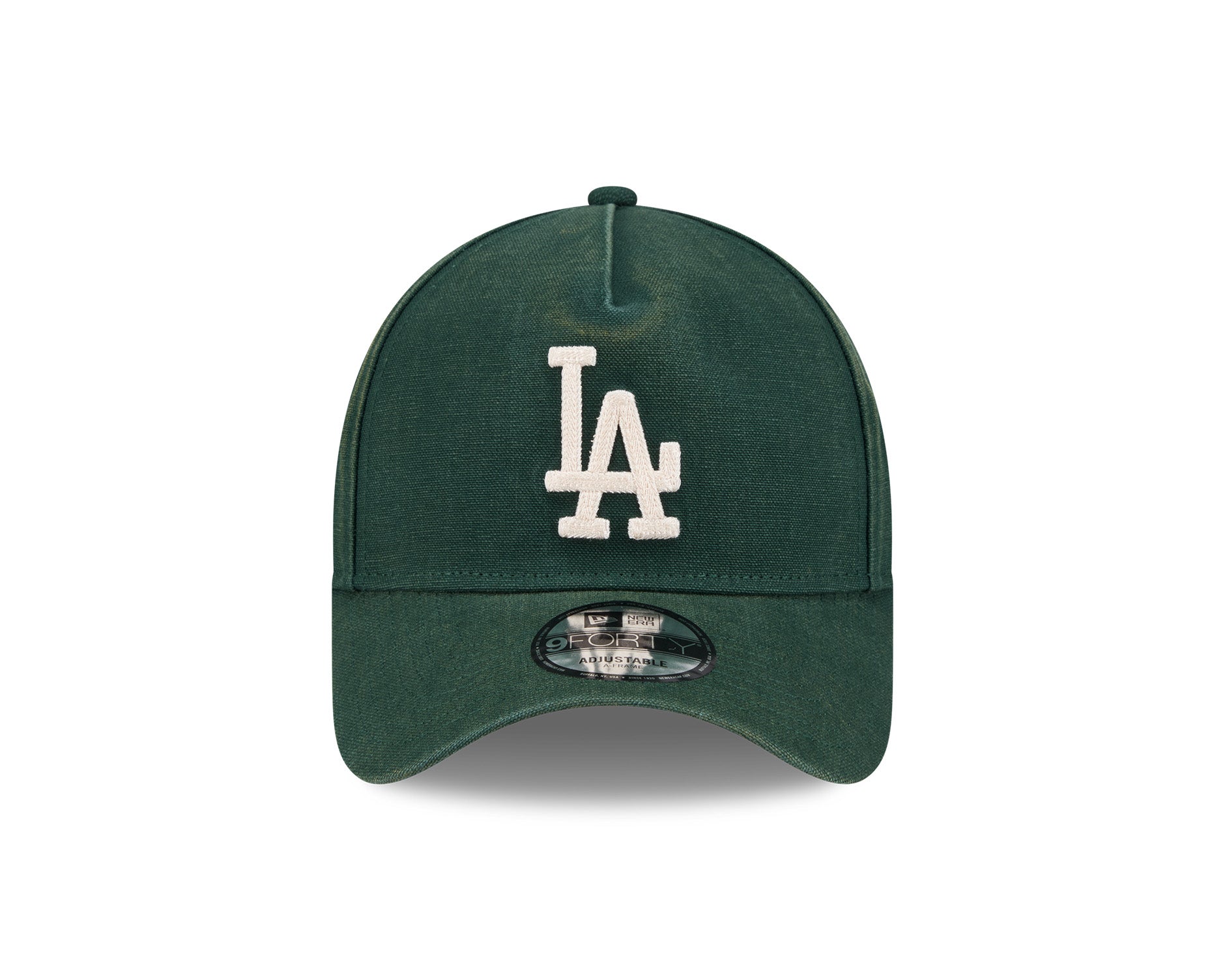 New Era 9Forty A-Frame MLB Washed Canvas Seasonal Los Angeles Dodgers Dark Green