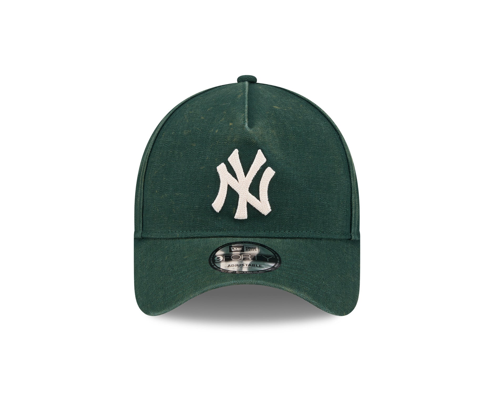New Era 9Forty A-Frame MLB Washed Canvas Seasonal New York Yankees Dark Green