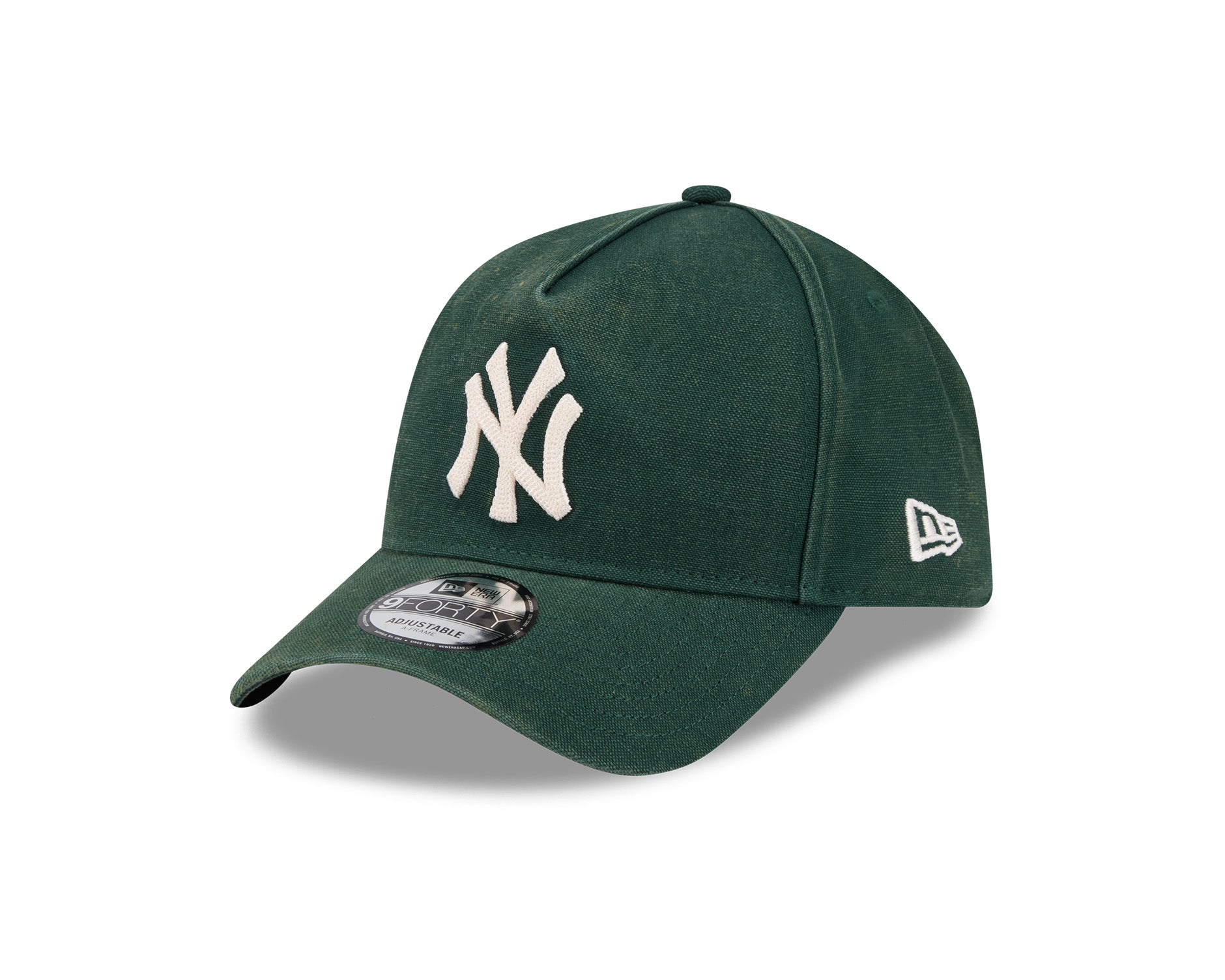 New Era 9Forty A-Frame MLB Washed Canvas Seasonal New York Yankees Dark Green