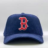 New Era 9Forty A-Frame MLB Winter Corduroy Boston Red Sox Navy