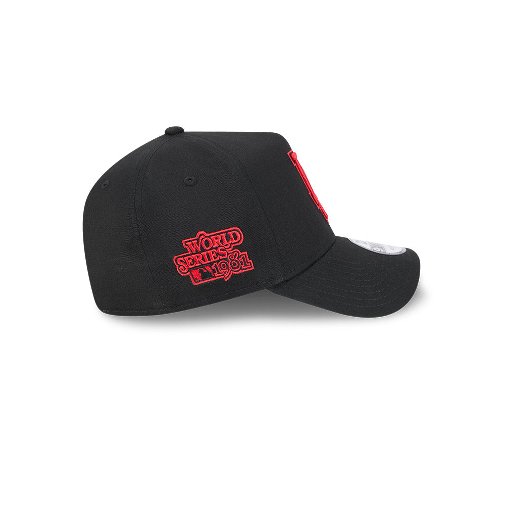 New Era 9Forty A-Frame MLB World Series Black Scarlet Los Angeles Dodgers