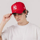 New Era 9Forty A-Frame MLB New York Yankees Scarlet White