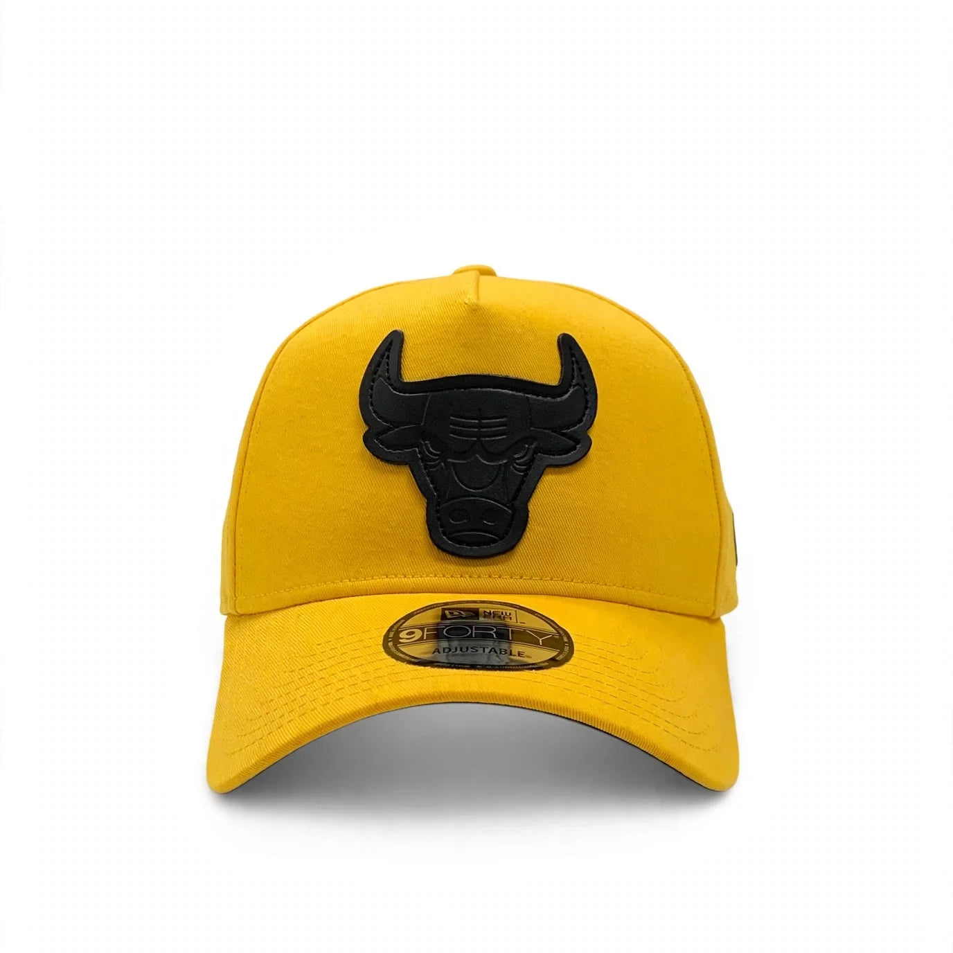New Era 9Forty A-Frame NBA Black Leather APQ Chicago Bulls Yellow