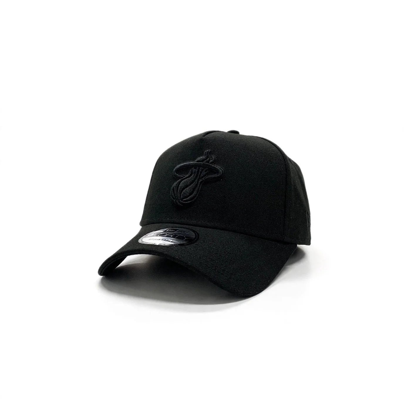 New Era 9Forty A-Frame NBA Black On Black Miami Heat