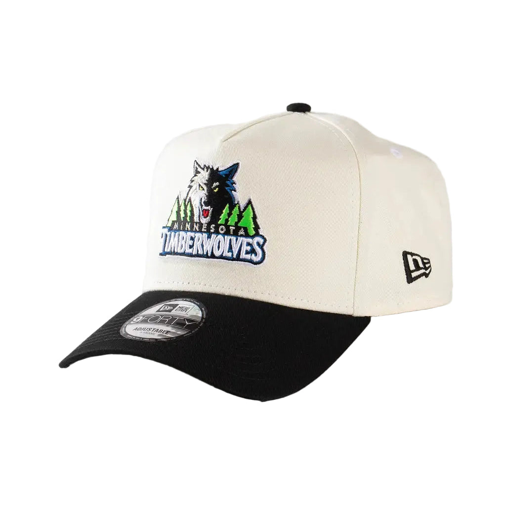 New Era 9Forty A-Frame NBA HWC 2Tone Minnesota Timberwolves Chrome/Black