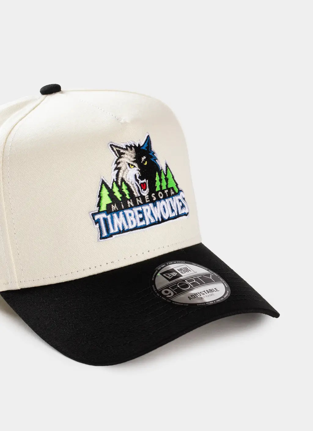 New Era 9Forty A-Frame NBA HWC 2Tone Minnesota Timberwolves Chrome/Black