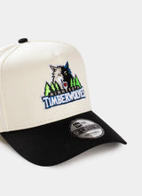 New Era 9Forty A-Frame NBA HWC 2Tone Minnesota Timberwolves Chrome/Black