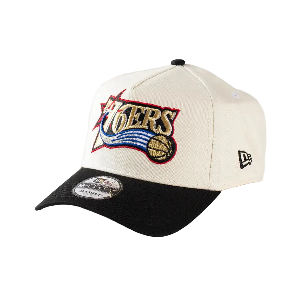 New Era 9Forty A-Frame NBA HWC 2Tone Philadelphia 76ers Chrome/Black