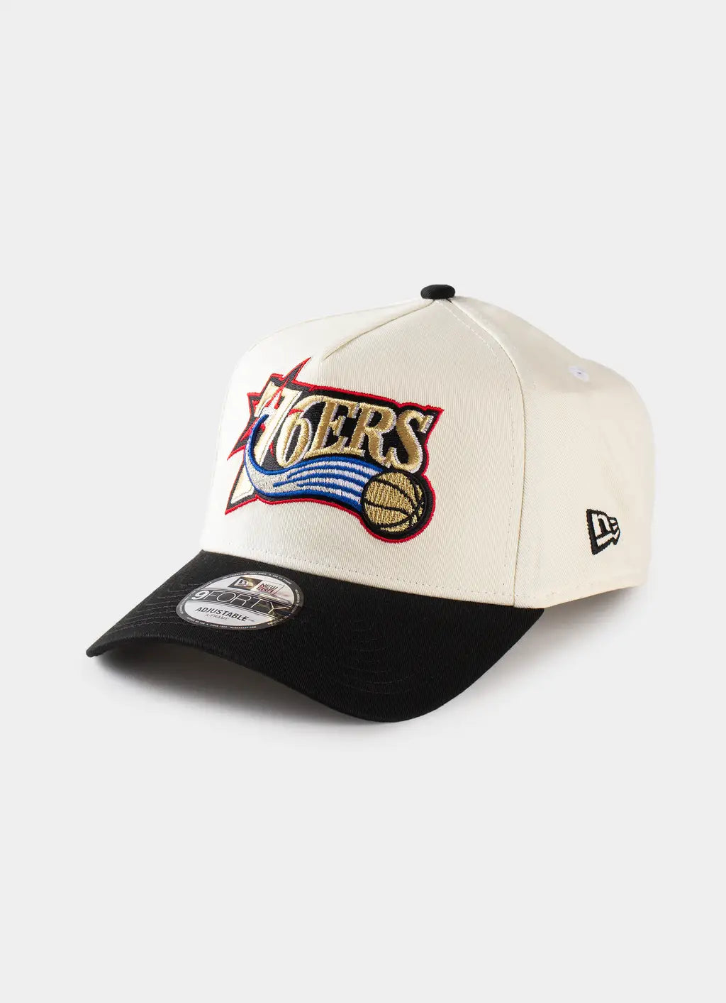 New Era 9Forty A-Frame NBA HWC 2Tone Philadelphia 76ers Chrome/Black